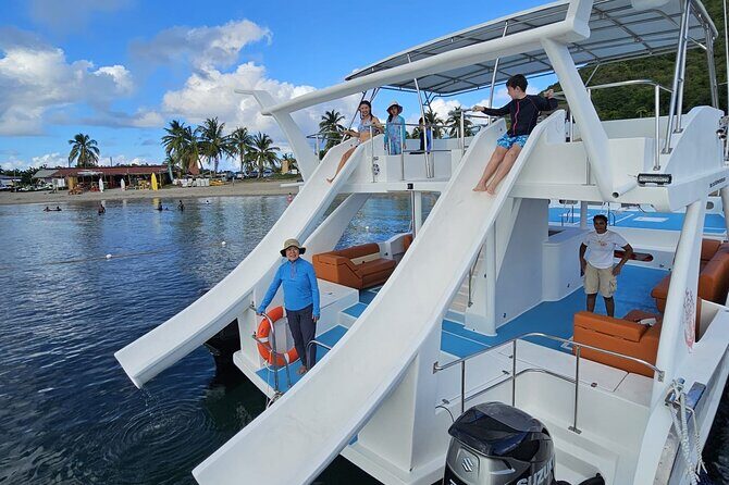 Private Half Day with Waterslide Boat - Stop 1 and Beyond: Coastal Cruising, Then Beach Time That Feels Private