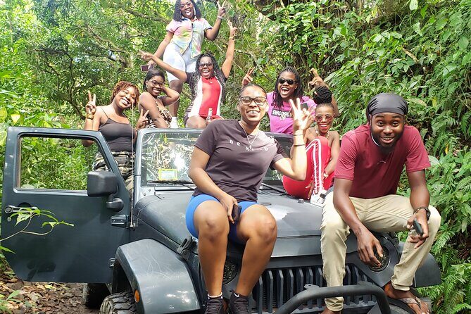 Self Drive 4x4 Off Road Jeep Wrangler & Beach Chill - Stop 1 on the island: Basseterre Valley views, animals, and sea-splitting scenery