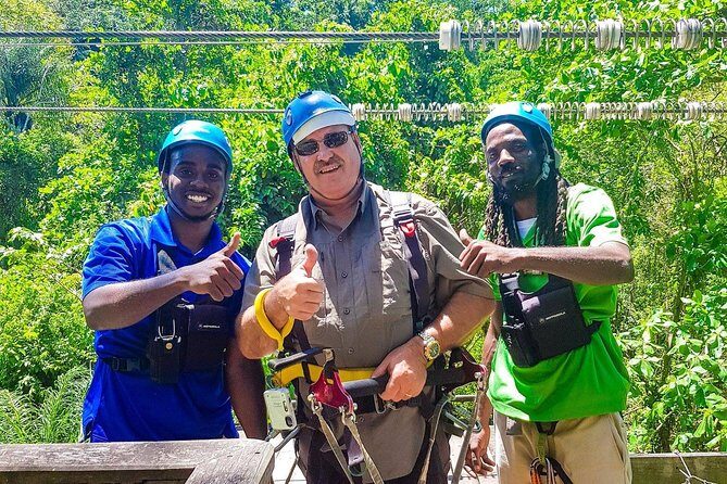 St. Kitts Zipline Experience - Line 1: Orientation Flight from the Historic Sugar Estate Park